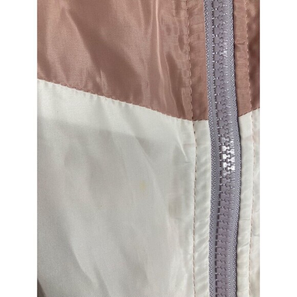 New Look SUPREME Jacket Blush Pink Windbreaker Lilac White Stripe Medium - Picture 4 of 6